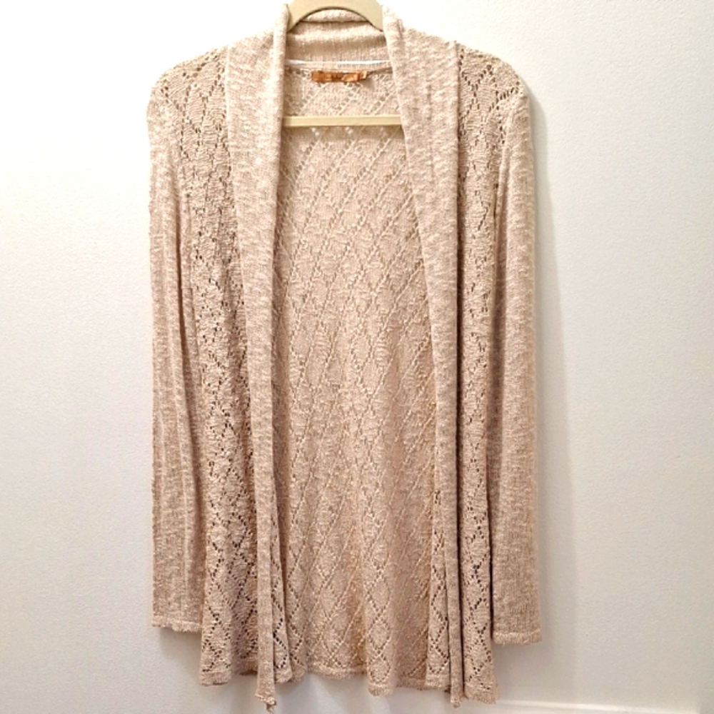 Belldini Cream Cardigan Sweater Size M